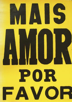 poster mais amor por favor amarelo 2015-0