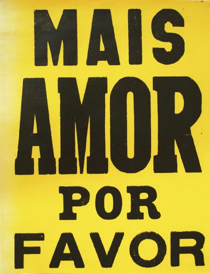 poster mais amor por favor amarelo 2015-0
